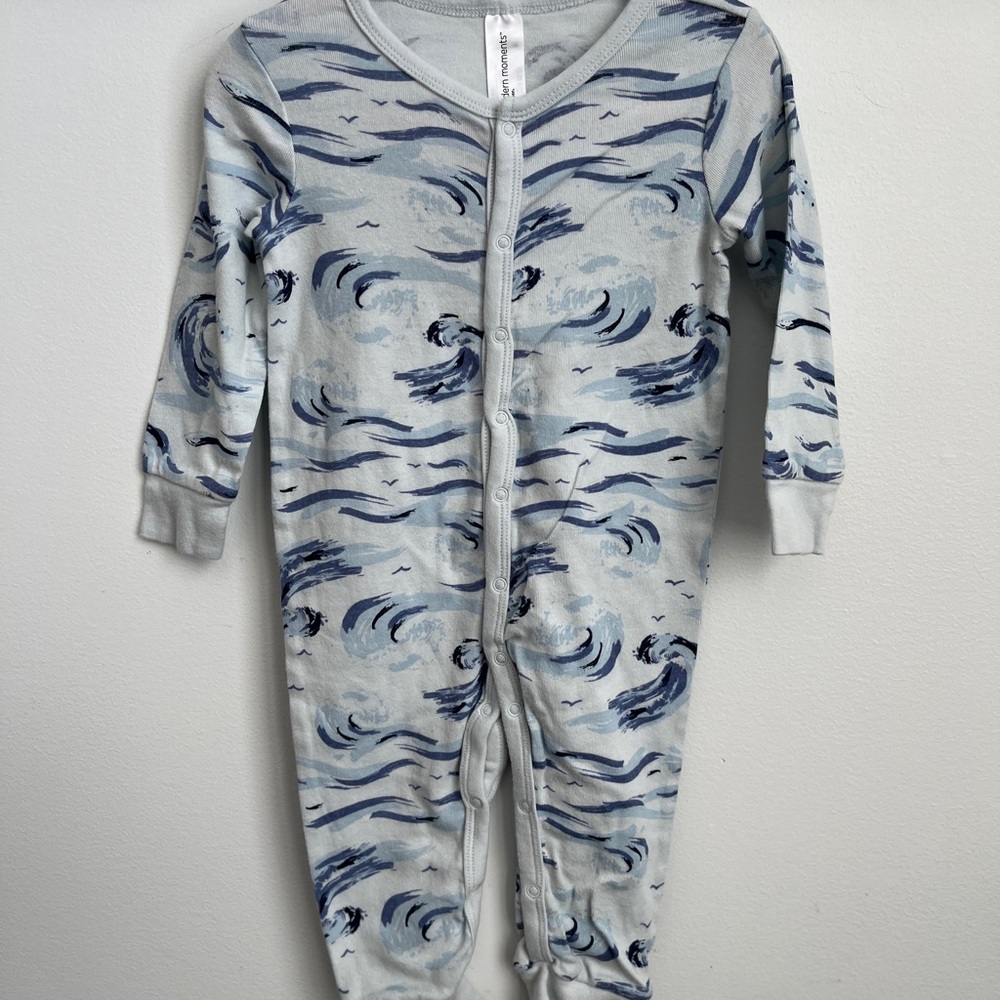 Modern Moments Ocean Waves Baby Boy Sleeper